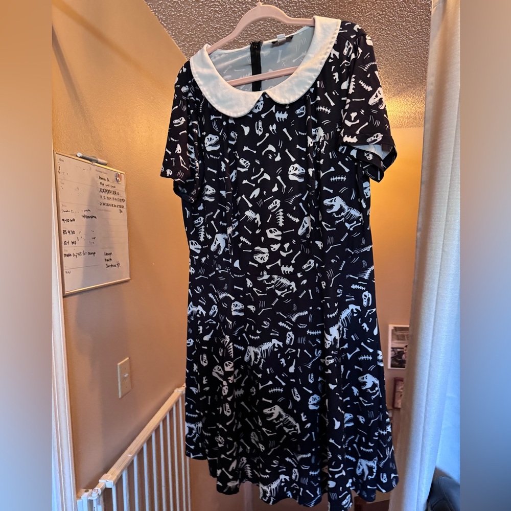 Jurassic Park skater dress with Peter Pan Collar